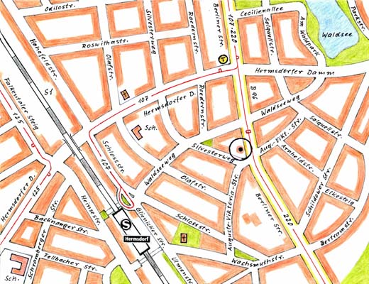 Stadtplan Berlin-Hermsdorf